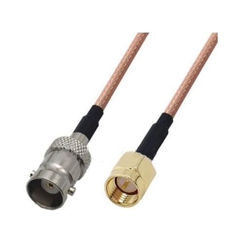 SMA Male to BNC Female Connector Pigtail Jumper RG316 Cable 50 ohm