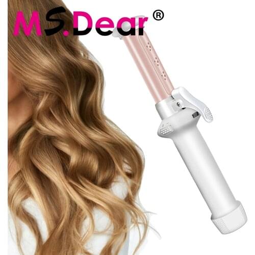 Cordless Hair Curler Curling Iron 1-Inch Ceramic Curling Wand 2 In 1 Mini Hair Curler For Loose Curls Waves Usb Rechargeable