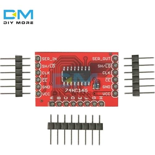 SN74HC165 DC2-6V Conversion Module Shift-In Breakout with Needle Parallel to Serial Data Conversion Board 10 Input Channel Loads