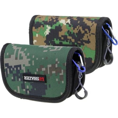 2 Pcs Fishing Spoon Lures Tackle Bag Case Box Waterproof attach to Vest Fishing Bag Backpack 15x10x4cm