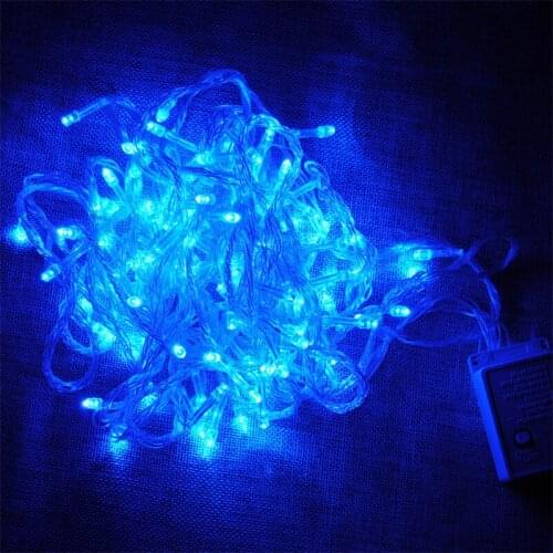 Christmas Party LED String Fairy Lights Blue Color Waterproof 220-240V Wedding Decoration Light