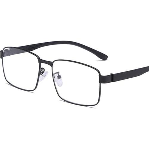 TR90 Temples Eyeglasses Frame For Men Clear Lens Myopia Reading Glasses Frame Fake Desginer Vintage Mens Glasses oculos grau