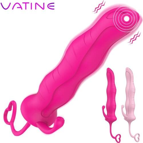 VATINE 10 Frequency Powerful Sex Toys For Women Couples Erotic Vagina G Spot Clitoris Stimulator Pull Ring Vibrator Wand