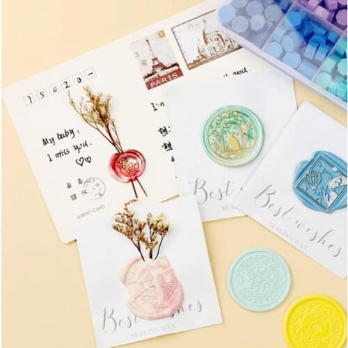 170Pcs Octagon Wax Seal Tablet Pill Beads for DIY Sealing Stamp Scrapbooking Wedding Decration DIY Sealing Stamp Craft