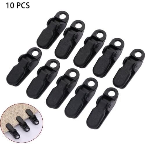 10PCS Tent Pull Point Clip Outdoor Camping Tent Alligator Clip Pull Point Hook Buckle for the Tent Crocodile Clip Tent Accessory