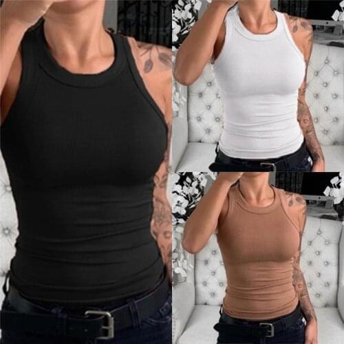 Blouse Shirts Elegant O-neck Sleeveless KnittedWomen Off Shoulder Tops And Blouses Solid Slim Fit Bodycon Blusa 2021 New Summer