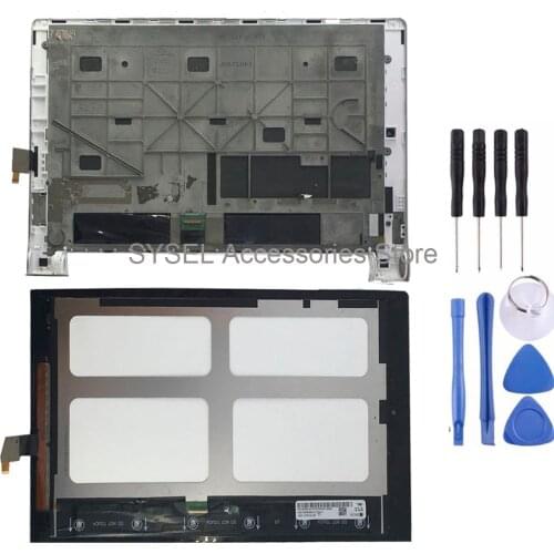 KUERT For Lenovo Yoga 10 B8000 60046 60047 LCD Display Screen Digitizer Touch Panel Glass Assembly with Frame Replacement
