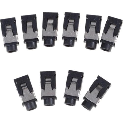 10pcs/lot 4 Pin SMT Headphone Jack Socket PJ-321 PCB Mount Stereo Jack PJ321 3.5mm Female Audio Connector