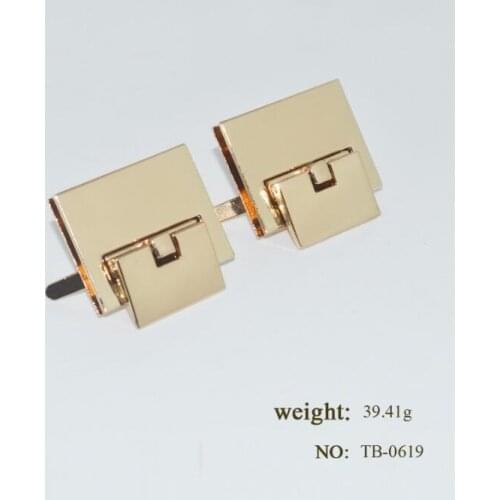 10 PCS/lot) New Bag Handbag DIY Round High Quality Smooth Alloy Decorative Square Toggle Metal Accessories