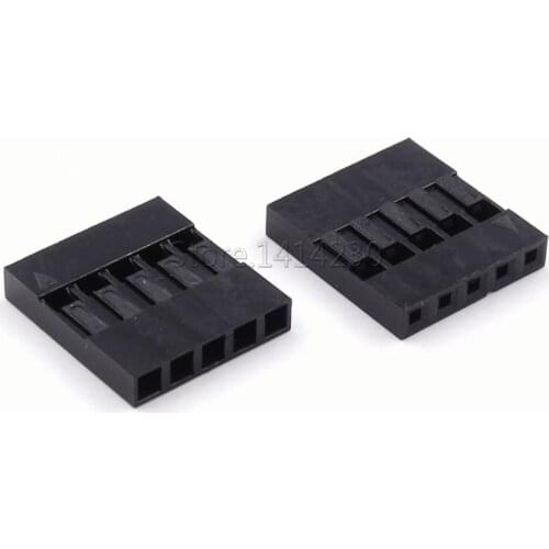 100Pcs Dupont Plastic Shell 5Pin 2.54mm Dupont Connector 5P