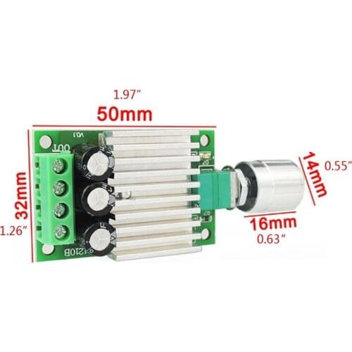 12V 24V 10A PWM DC Motor Speed Controller Adjustable Speed Regulator Dimmer Control Switch for Fan Motors P82D
