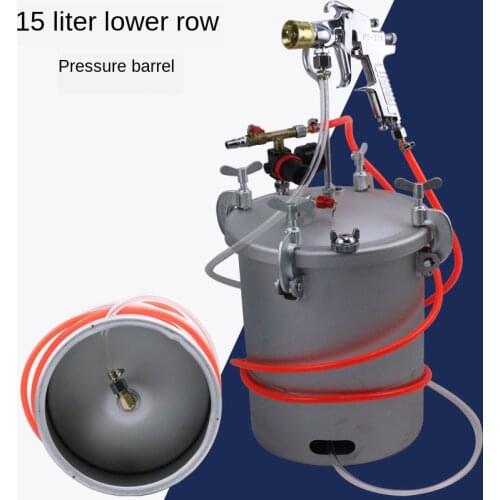 Spray paint gun Water-in-water pressure bucket 15 liters colorful paint spray gun latex paint spray paint gun
