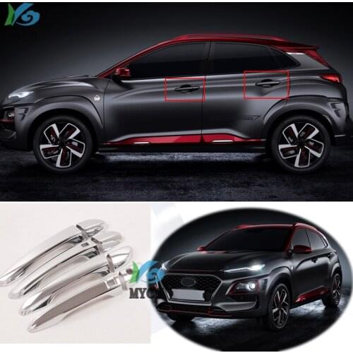 Car Styling fit for Hyundai 2018 2019 2020 8PCS Car Door Handle Bowl Side Door Bowl Cover Trim Protectors Exterior Accessories
