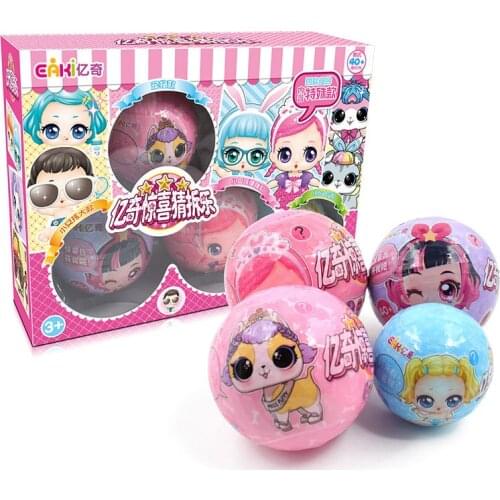 EAKI Brand Random Surprise Toys Doll All Series Play Set Mini DIY Doll Toys With Funny Accessories Gift Box For Children Gift