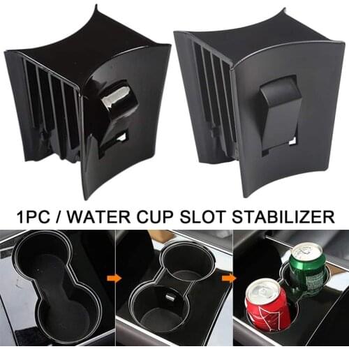 For Tesla Model 3 Model3 2017 2018 2019 2020 Three Water Cup Slot Slip Limit Clip Model Y Car Cup Holder Limiter ABS Accessories