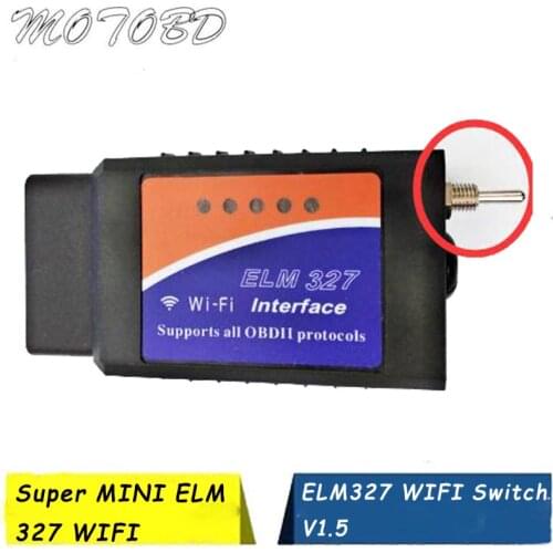 New Switch ELM 327 V1.5 OBD2 WIFI With PIC18F25K80 Car Diagnostic Auto Scanner Tool elm327 wi-fi v1.5 For Android/IOS Scanner