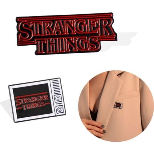 Stranger Things Enamel Pins TV Set Series Eleven Waffles Friend Don't Lie Brooch Badge Shirt Lapel Accessories Gift for Fans