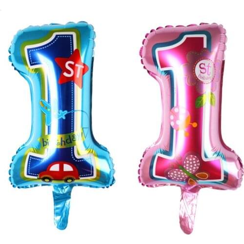 Mini Import aluminum toys for children 1 year old birthday party balloons wholesale high quality