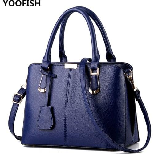 Fashion Women Brand Design Handbag 2019 New Fashion Womens PU Leather Shoulder Bag Casual Simple Messenger Bags Hand Bag ZX-025