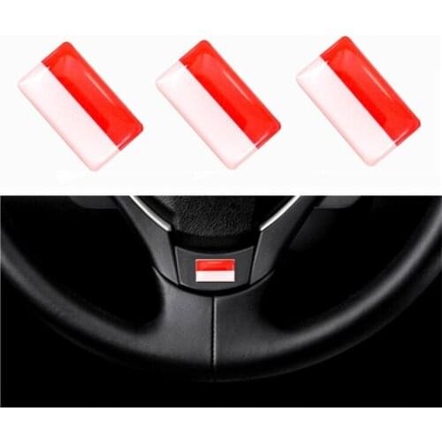 400 Pieces Interior Poland Flags Car Steering Wheel Sticker Emblems Decorations Poland Flag Audio Window Lift Car Styling