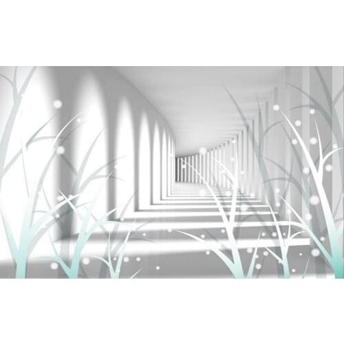 3d mural wallpaper 3d wallpaper Eurpean minimalist bedroom living room TV backdrop Abstract snow