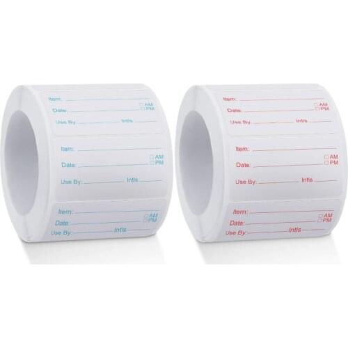 New 500Pcs Freezer Food Labels Food Storage Label Stickers for Container Bottle Jar Packing Freezer Labels Stickers Date Labels