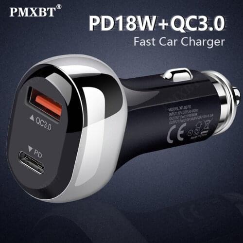 PD USB C Car Charger Quick Charge 4.0 3.0 36W Fast Charging For iPhone 12 11 XS X XR 8 7 Xiaomi QC4.0 QC3.0 Type C Phone Charger