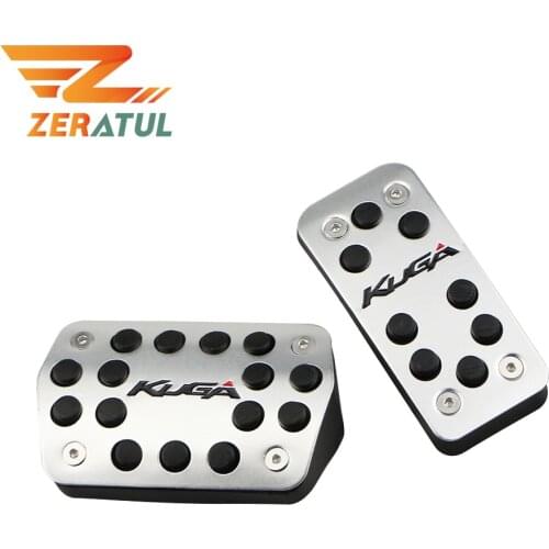Zeratul Aluminium Alloy Car Accelerator Pedals Brake Pedal Clutch Pedals for Ford Kuga Escape 2013 - 2020 Non-Slip Accessories