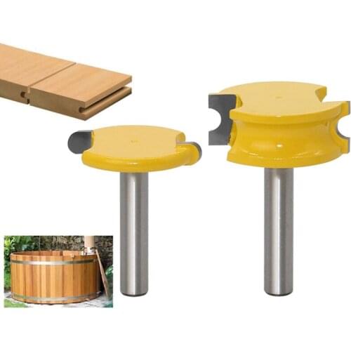 Promotion! 2 Pcs 8Mm Shank Canoe Flute And Bead Router Bit Set Woodworking Cemented Carbide Wood Tenon Milling Cutter Bits Tools