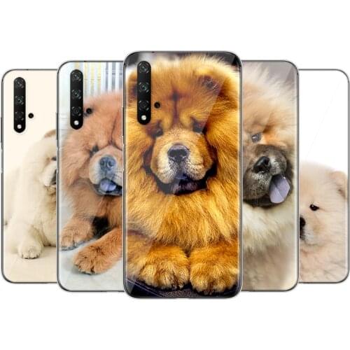 Cute Chow Chow dog Silicone Cover For Huawei Honor 9X 9N 9 Lite 8S 8C 8X Play 8A 8 V9 3E 7A 7C Pro Phone Case