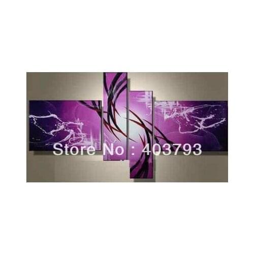 Modern abstract Oil Painting On Canvas Guaranteed 100% handpainted purple abstract Free shipping