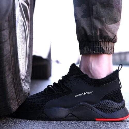 Steel Toe Safety Shoes Puncture Proof Boots Comfortable Anti-smashing Anti-piercing Industrial Shoes for Men Breathable Sneakers