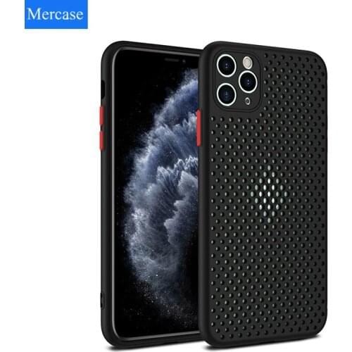 Heat Dissipation Breathable Cooling Ultra Slim Case For iPhone 11 11Pro Max XR XS Max X 8 7 6S Plus SE 2020 11Pro Soft TPU Case
