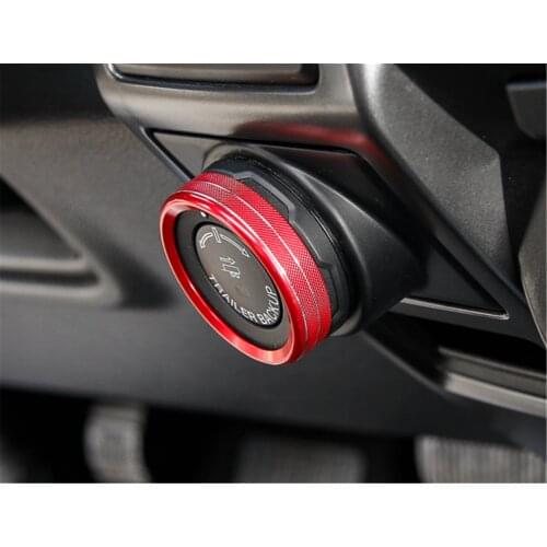 Interior Decoration Trailer Switch Ring Cover Trim for Ford F150 2016+ Stylish Car Decal Sticker Car Accessories Brand New
