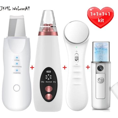 Ultrasonic Skin Scrubber Facial Peeling Pore Cleaner Exfoliator Face Blackhead Remover Spa Nano Sparyer Steamer skin care