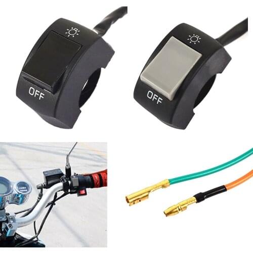On OFF Plastic LED Handlebar Switch Durable Headlight Motorcycles Switch Universal ATV Lights Switch Spot Light