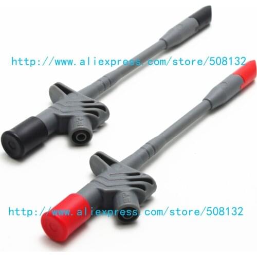 High quality Insulated Piercing Test Clips Multimeter Test Probe Spring Load