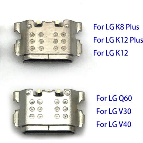 Micro USB Connector Charging Port Jack Socket Power Plug Dock Replacement Parts For LG V30 V40 Q60 K8 K12 Plus