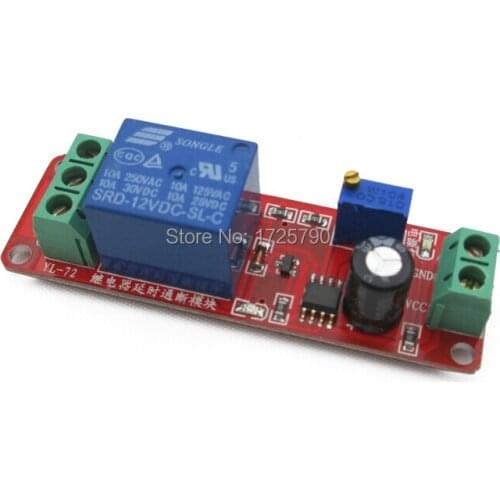 Big Deal!!! 1 pc Delay Timer Relay Turn-Off Module Time Switch DC 12V For Robot & Intelligent Car DIY Electronic