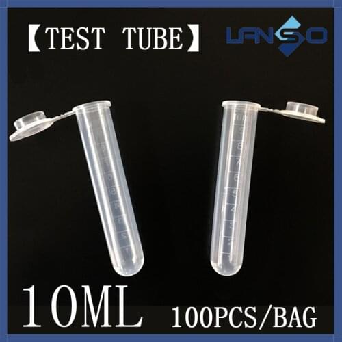 10ML【TEST TUBE】Laboratory Specialist centrifuge tube cover bag sterilization no DNA no RNA no enzyme Sampling tube100 pcs / box