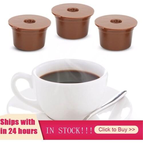 3PCS Reusable Coffee Capsules For Caffitaly Refillable Coffee Pods Plastic Fit For Caffitaly Coffee Filter Reusable Filter Tool