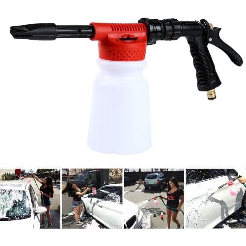 Car Washer High Pressure Snow Foamer Water Gun 900ml Car Cleaning Foam Gun Washing Foamaster Gun Water Soap Shampoo Sprayer