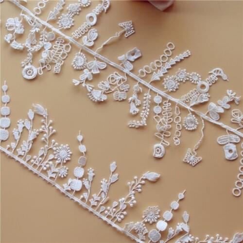 Fine tassels water soluble lace accessories embroidery lace handmade diy bridal hair necklace accessories materials