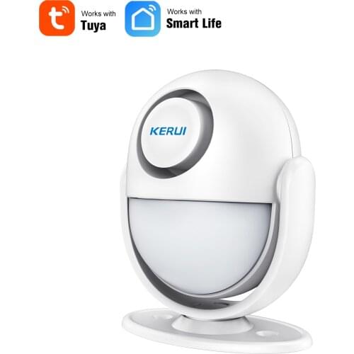 KERUI Tuya WiFi PIR Motion Sensor Wireless Passive Infrared Detector Security Alarm Sensor 120dB Loud Smart Life/Tuya Smart APP