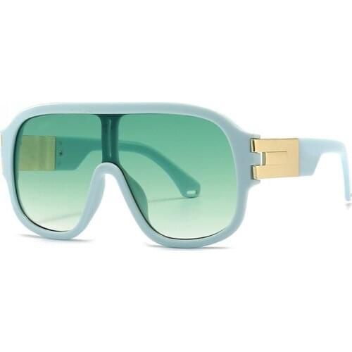 Oversized Shield Visor Mask Sunglasses Women Men Windproof Sun Glasses One Peice Big Frame Goggles Shades Sport UV400 Oculus