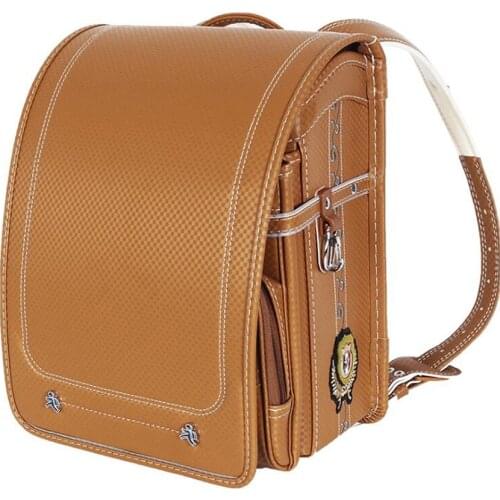 College style kids bag school backpack boys Orthopedic school bag Embroidery badge mochila escolar student PU leather book bag