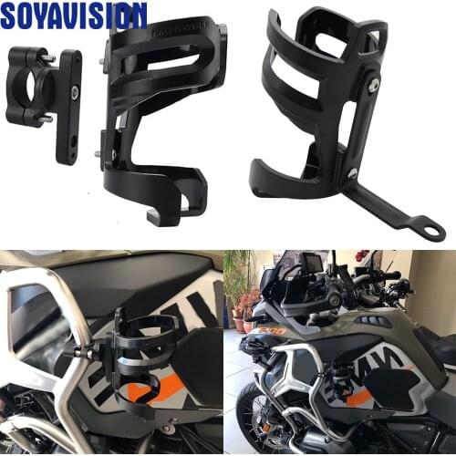 FOR KAWASAKI YAMAHA Honda Crash Bar Water Bottle Motorbike Guard Drinking Cup Bracket Holder Motorcycle Bike Accessories