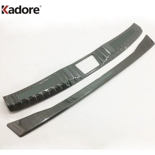 For Toyota CHR C-HR 2016 2017 2018 2019 Stainless Steel Rear Trunk Bumper Protector Guard Cover Trim Car Styling Accessories