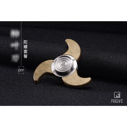 EDC Titanium Alloy Fidget Spinner Hand Finger Spinner Metal Pure Copper and Titanium DIY Tools Assembly Stress Hand spinner