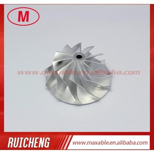 K04 43.03/56.08mm 5306-123-2007 11+0 blades performance Billet/milling compressor wheel for 5304-970-0054/0035/0043/0045/0051